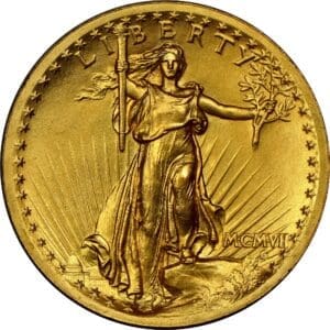 CU $20 SAINT GAUDENS