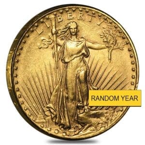 LIGHTLY POLISHED $20 SAINT GAUDENS