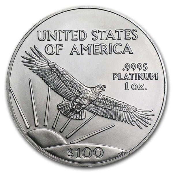 1 OUNCE PLATINUM AMERICAN EAGLE (RANDOM YEAR) - Image 2