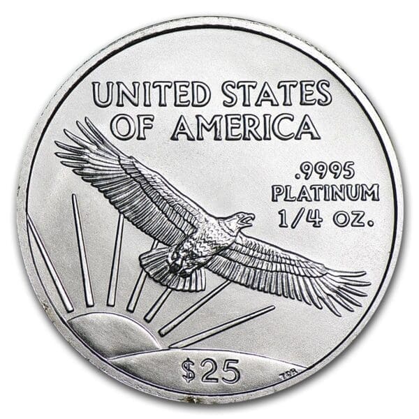 1/4 OUNCE PLATINUM AMERICAN EAGLE (RANDOM YEAR) - Image 2