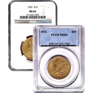 MS64 $10 INDIAN GOLD EAGLE