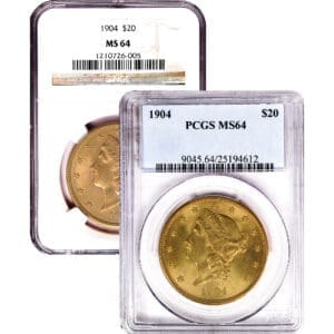 MS64 $20 LIBERTY GOLD DOUBLE EAGLE