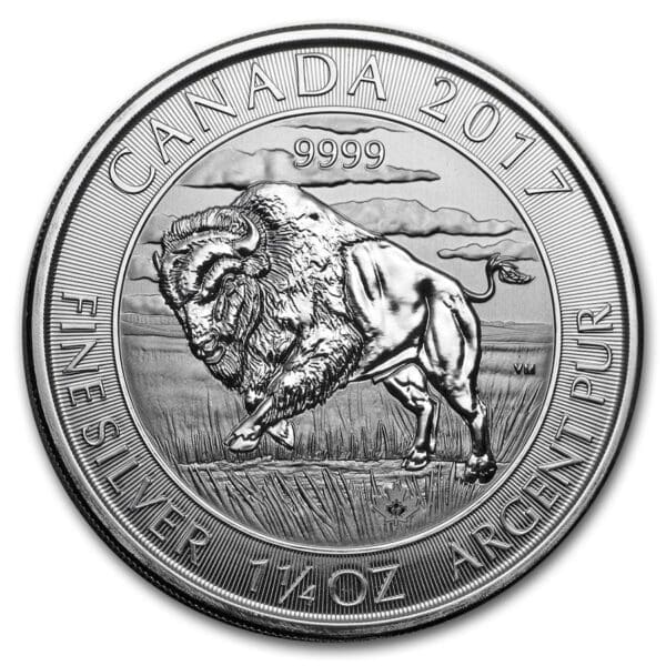 1 1/4 OUNCE SILVER CANADIAN BISON