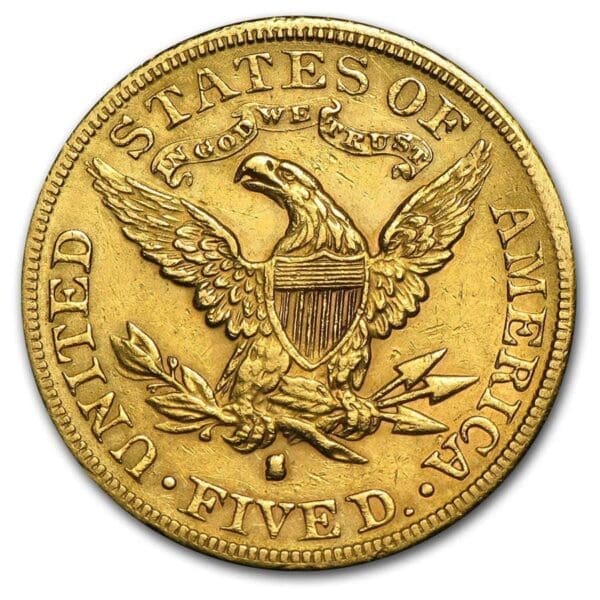 MS62 $5 LIBERTY GOLD HALF EAGLE - Image 3