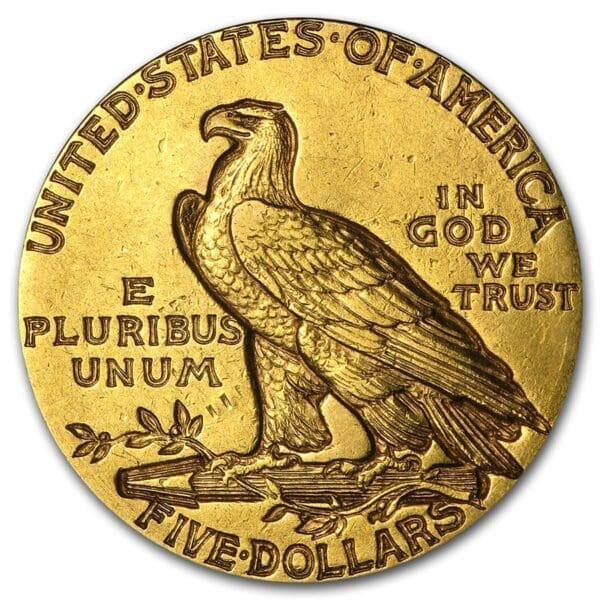 LP $5 INDIAN GOLD HALF EAGLE - Image 2