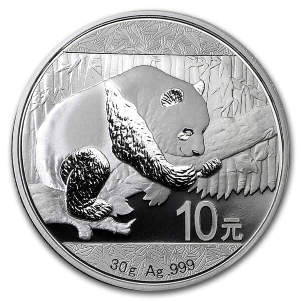 CHINESE SILVER PANDA 30 GRAM 2016