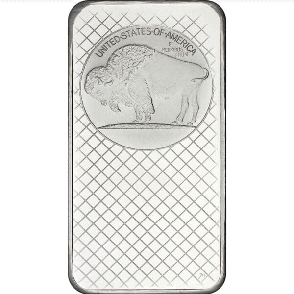 10 OUNCE SILVER BUFFALO BAR - Image 2
