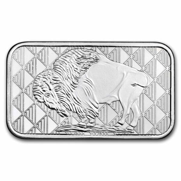1 OUNCE SILVER BUFFALO BAR - Image 2