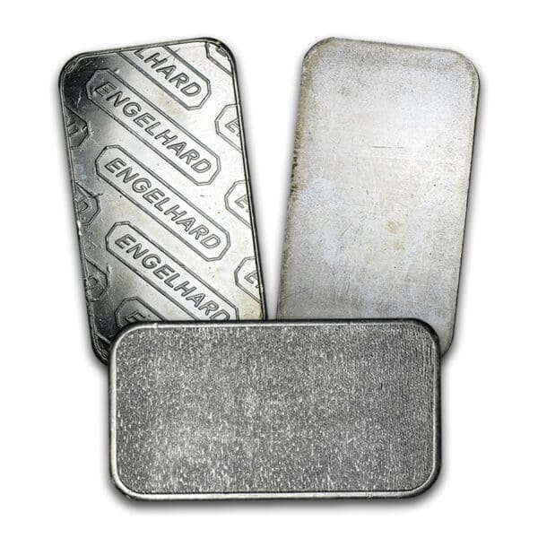 1 OUNCE ENGELHARD SILVER BAR - Image 2