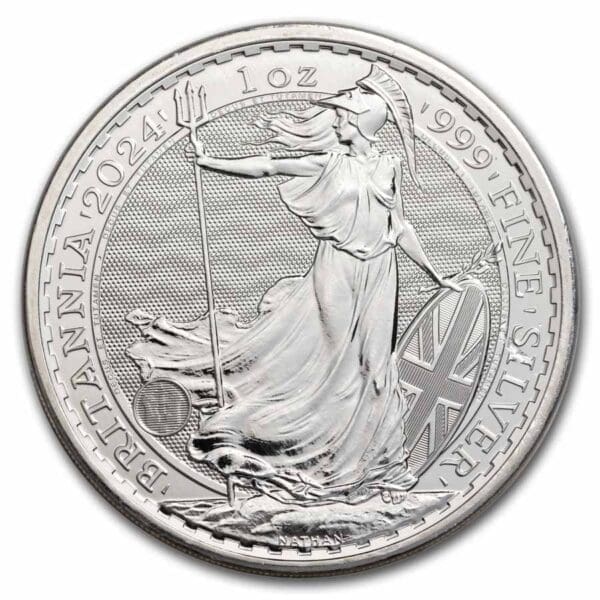 1 OUNCE SILVER BRITANNIA KING CHARLES 2024 - Image 2