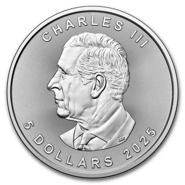 1 OUNCE SILVER CANADIAN MAPLE LEAF 2025 - Image 2