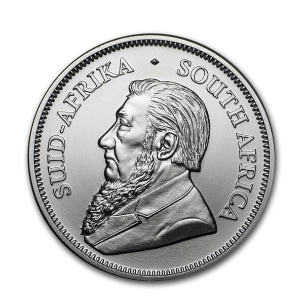 1 OUNCE SILVER SOUTH AFRICAN KRUGERRAND (RANDOM YEAR) - Image 2