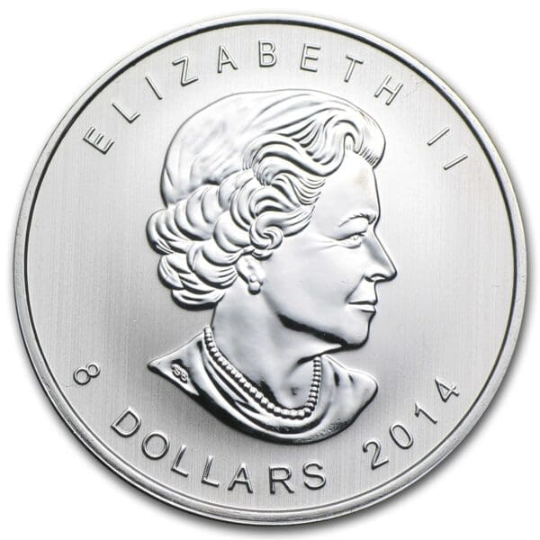 1 1/2 OUNCE SILVER CANADIAN ARTIC FOX 2014 - Image 2