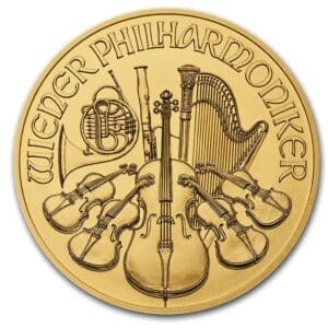 1/10 OUNCE GOLD AUSTRIAN PHILHARMONIC (RANDOM YEAR)