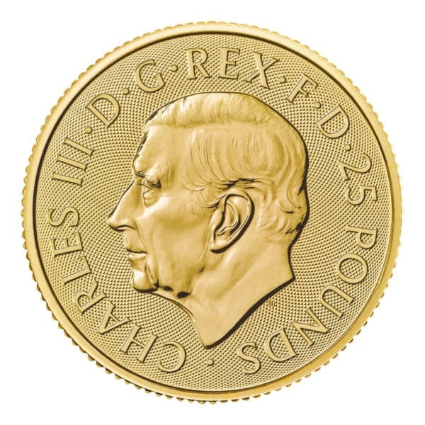 1/4 OUNCE GOLD BRITANNIA KING CHARLES III 2024 - Image 2