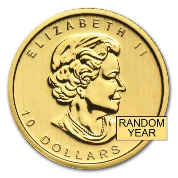 1/4 OUNCE GOLD CANADIAN MAPLE LEAF (RANDOM YEAR) - Image 2