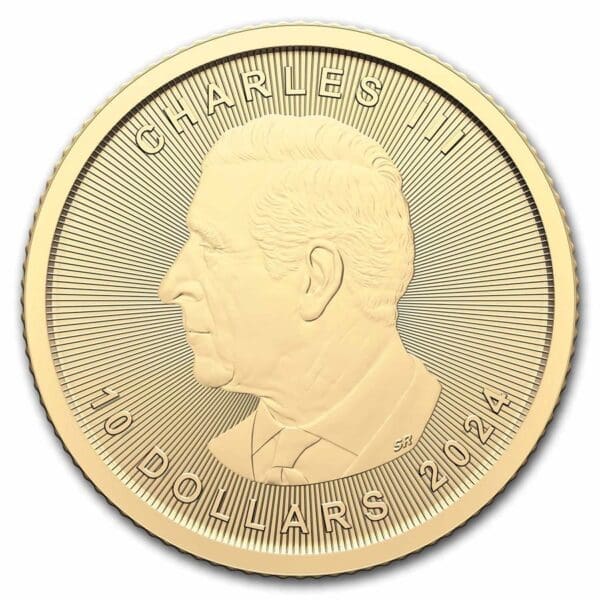 1/4 OUNCE GOLD CANADIAN MAPLE LEAF 2024 - Image 2