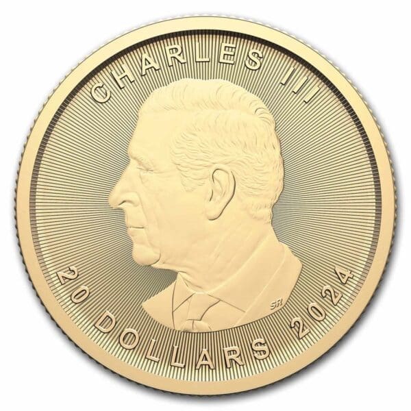 1/2 OUNCE GOLD CANADIAN MAPLE LEAF 2024 - Image 2