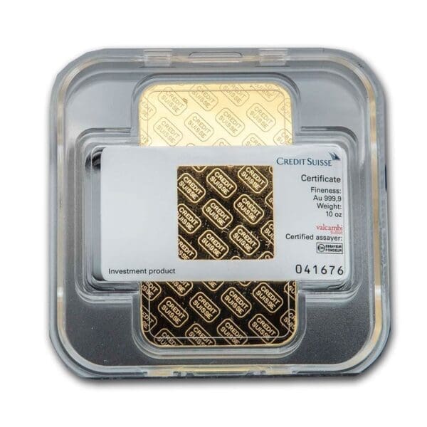 10 OUNCE GOLD BAR CREDIT SUISSE - Image 2