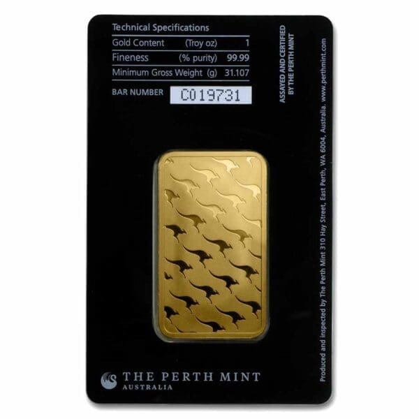 1 OUNCE PERTH MINT GOLD BAR - Image 2