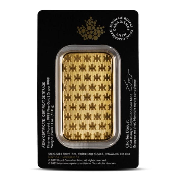 1 OUNCE RCM GOLD BAR - Image 2