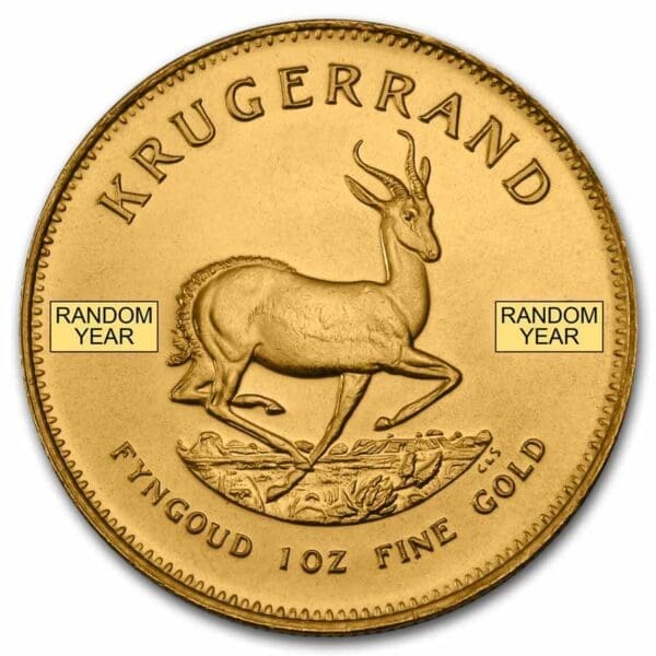 1 OUNCE GOLD SOUTH AFRICAN KRUGERRAND (RANDOM YEAR) - Image 2