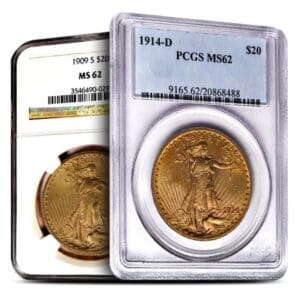 MS62 $20 SAINT GAUDENS GOLD DOUBLE EAGLE