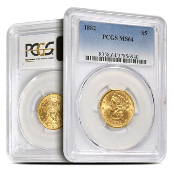 MS64 $5 LIBERTY GOLD HALF EAGLE