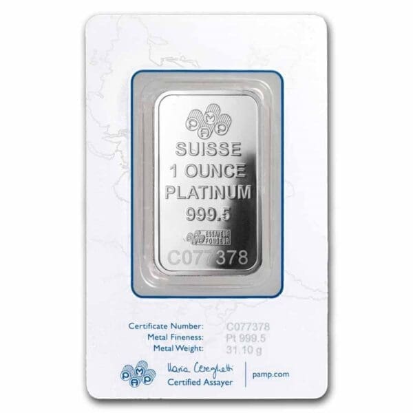 1 OUNCE PLATINUM PAMP BAR - Image 2
