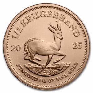 1/2 OUNCE GOLD SOUTH AFRICAN  KRUGERRAND (RANDOM YEAR)