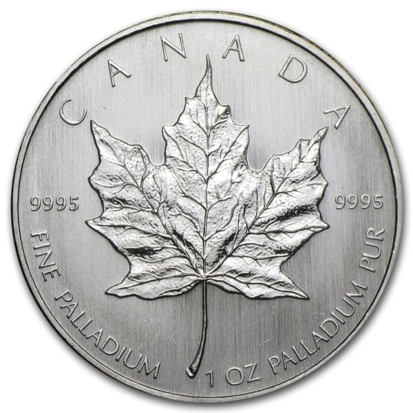 1 OUNCE PALLADIUM CANADIAN MAPLE LEAF (RANDOM YEAR)