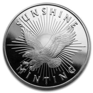 1 OUNCE SUNSHINE SILVER ROUND