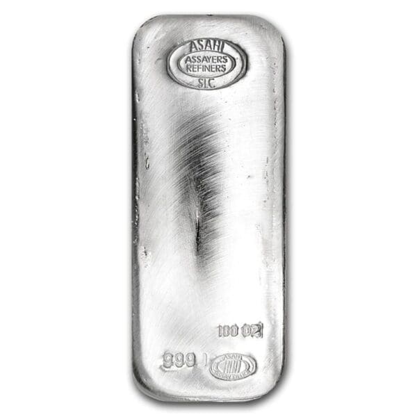 100 OUNCE ASAHI SILVER BAR