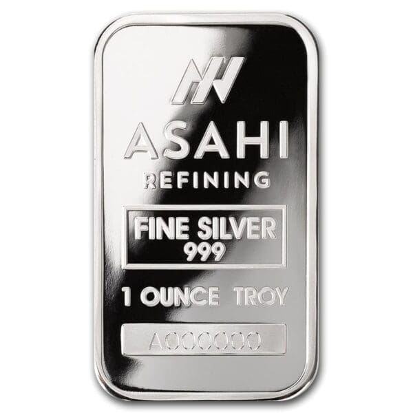 1 OUNCE ASAHI SILVER BAR