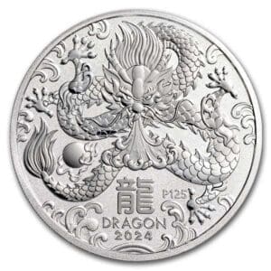 1 OUNCE SILVER AUSTRALIAN LUNAR YEAR OF THE DRAGON 2024 (Series III)