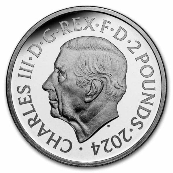 1 OUNCE SILVER BRITANNIA AND LIBERTY 2024 - Image 2