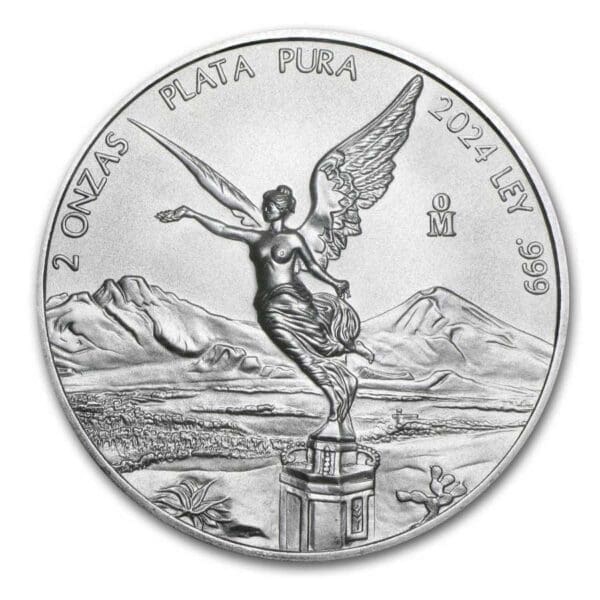2 OUNCE MEXICAN SILVER LIBERTAD 2024