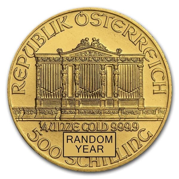 1/4 OUNCE GOLD AUSTRIAN PHILHARMONIC (RANDOM YEAR) - Image 2