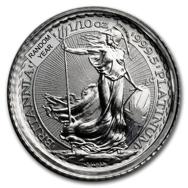 1/10 OUNCE PLATINUM BRITANNIA (RANDOM YEAR)