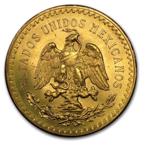 MEXICAN GOLD 50 PESO (RANDOM YEAR) - Image 2
