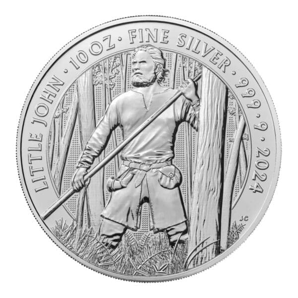 10 OUNCE SILVER ROYAL MINT LITTLE JOHN 2024 - Image 2