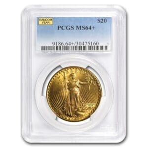 MS64 $20 SAINT GAUDENS GOLD DOUBLE EAGLE