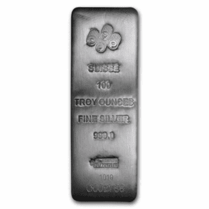 100 OUNCE SILVER PAMP BAR