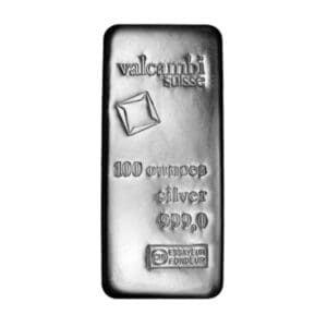 100 OUNCE VALCAMBI SILVER BAR