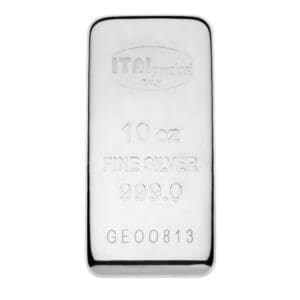 10 OUNCE SILVER ITALPREZIOSI BAR