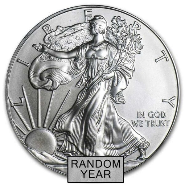 1 OUNCE AMERICAN SILVER EAGLE (RANDOM YEAR)
