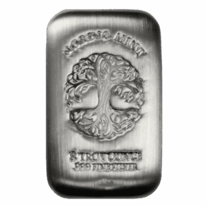 5 OUNCE NORDIC MINT TREE SILVER BAR