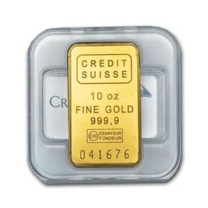 10 OUNCE GOLD BAR CREDIT SUISSE