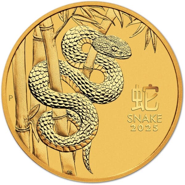 1 OUNCE GOLD AUSTRALIAN LUNAR YEAR OF THE SNAKE 2025