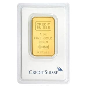 1 OUNCE CREDIT-SUISSE GOLD BAR